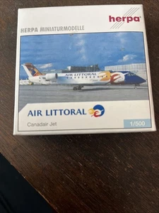 Herpa 513234 - Air Littoral Canadair Jet - 1:500 Scale Diecast Model - Picture 1 of 3