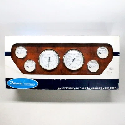 Faria KTF001 Chesapeake SS Acero Inoxidable Blanco Intraborda Juego de 6 Calibre Marino Nuevo en Caja Foto 1 de 4