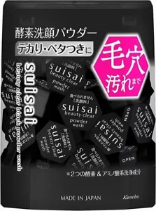Suisai Beauty Clear Black Powder Washing N BT2 0.4g x 32 Packs Made In Japan - Picture 1 of 8