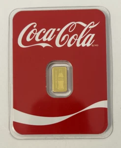 Coca Cola(R) Classic Goldbarren - 0,5g Gold - Bild 1 von 2