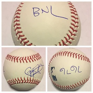 BARENAKED LADIES SIGNED RAWLINGS OMLB BASEBALL ED ROBERTSON KEVIN HEARN AUTO - Picture 1 of 4