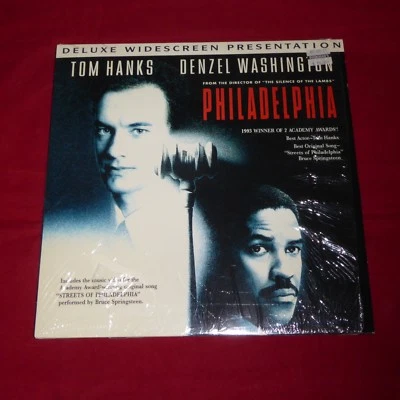 LaserDisc Philadelphia Deluxe Widescreen Tom Hanks Denzel Washington - Imagem 1 de 2