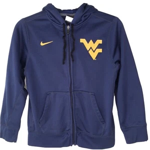 West Virginia WVU Mountaineers Hoodie Jacket Boys Youth M 10-12 Nike Therma Fit - Picture 1 of 11