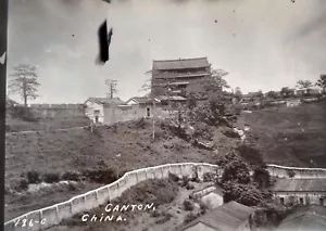 VINTAGE NEGATIVE; NICE VIEW IN CANTON, CHINA; CIRCA 1912 - Picture 1 of 1