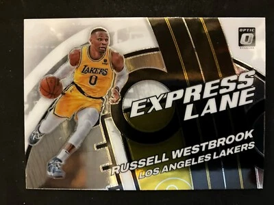 Donruss Optic Express Lane #14 2021-2022 Russell Westbrook Los Angeles Lakers Foto 1 de 2