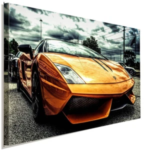 Lamborghini Orange Leinwandbild AK ART Kunstdruck Mehrfarbig Wandbild Wanddeko - Bild 1 von 5
