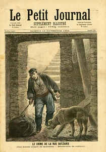 "LE PETIT JOURNAL N°103 du 12/11/1892" CRIME RUE BOTZARIS / LE PÔLE NORD À PARIS - Imagen 1 de 2
