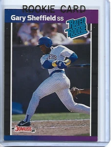 Gary Sheffield-Milwaukee Brewers-1989 Donruss Baseball Rookie Card #625 - Picture 1 of 2