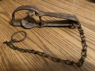 VTG Oneida Victor Small Animal Spring Leg Long Trap 1 1/2 Primitive Game Hunt  1 - Image 1 of 4