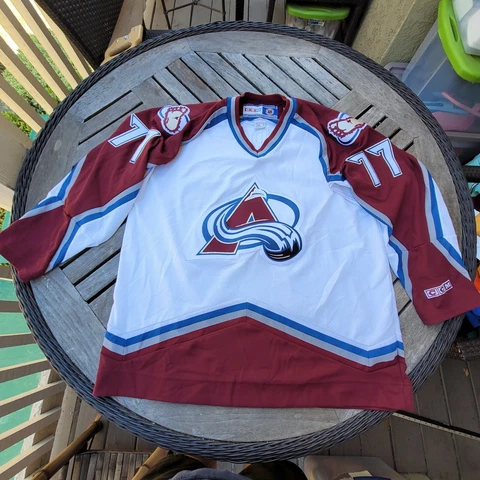 Ray Bourque Vtg Colorado Avalanche CCM Jersey Official Licensed  XL Cover