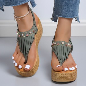Wedge Tasseled Sandals for Women for sale | eBay