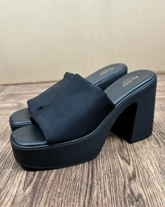 Aldo Maysee Chunky Black Platform Heels Women’s Sz 10  - Picture 1 of 6