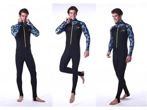 Rash Guard for Lycra Full Body Diving Wetsuit Blue On Black NWT Free Shipping - Picture 1 of 6
