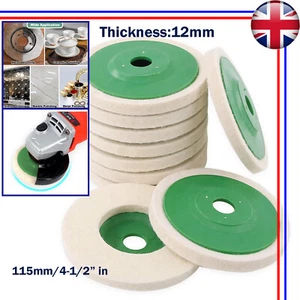 4.5 Inch 115mm Wool Felt Disc Wheel Pad, for 115 Angle Grinder Bore:22mm W:12mm - Picture 1 of 16