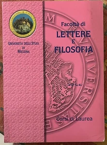 Facoltà di Lettere e Filosofia. Corsi di Laurea A.A. 2001-2002 di Aa.vv., 2001 - Picture 1 of 1