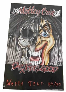 Vintage Original 1990s Motley Crue 1989 World Tour Music Poster Dr Feel Good (A) - Bild 1 von 9