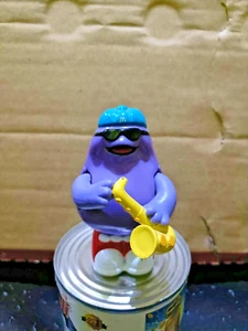 RARE 1993 McDonalds The Band - Grimace Saxophone - Happy Meal Toy Figure - Picture 1 of 5