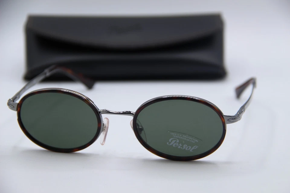 NUEVAS GAFAS DE SOL PERSOL P 2457-S 513/31 HAVANA GUNMETAL MONTURAS AUTÉNTICAS 52-21 Foto 1 de 4