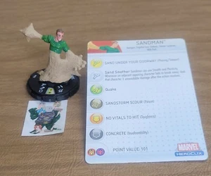 =HeroClix Marvel WEB OF SPIDER-MAN Sandman 055 con tarjeta = - Imagen 1 de 1