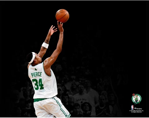 Paul Pierce Boston Celtics Unsigned 2008 NBA Finals Game Seven Shot Photograph Cover
