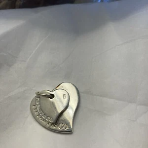 Authentic Tiffany & Co. 925 Double Heart Tags Charms Pendants - Picture 1 of 12