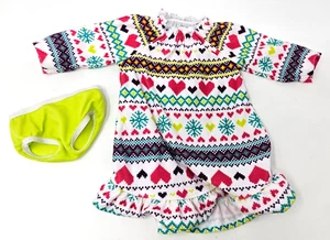 Khol's Winter Snowflake Heart PJ Gown Underwear for 18" Doll Fits American Girl! - Picture 1 of 4