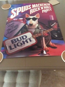 SPUDS MACKENZIE ROCK & ROLL POSTER - Picture 1 of 2