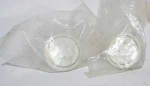 Ceramic White with Floral Design and Gold Trim Drawer Pulls/Knobs Set of 2 - Picture 1 of 3