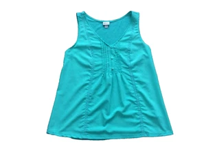 Merona women's size medium spring green airy dressy tank sleeveless v-neck top - Picture 1 of 20