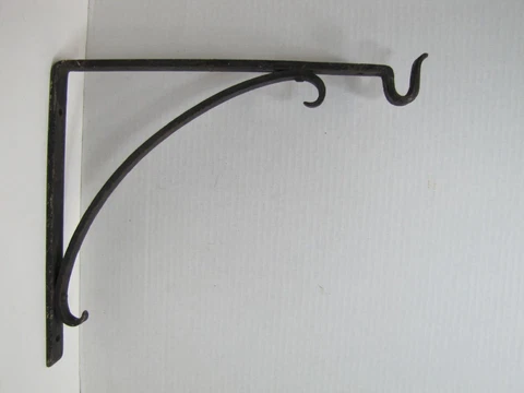 Old Trade Advertising Sign Bracket Hanger Hook Steel Architectural Hardware Cover
