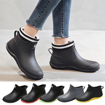 Wellington Short Ankle Rain Boots Men/Women Shoes Garden Wellies Boots UK