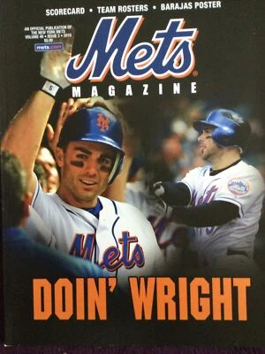 Vintage 2010 New York Mets Program Volume 49 #3 MLB Baseball David Wright - Image 1 of 4