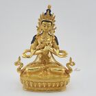 Intricate Hand Carvings Gold Detailed Vajradhara Dorje Chang Copper Statue Patan