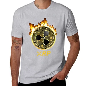 Ripple XRP Shirt Neu Logo Kryptowährung Münze Feuer T-Shirt Sweat Kawaii Kleidung - Bild 1 von 22