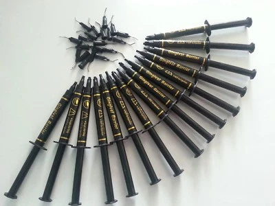 GUM DAM DAMS 3ml GINGIVAL BARRIER LARGE x 5 + 10 TIPS PROTECTION TEETH WHITENING