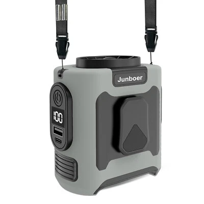 Upgraded Portable Fan Waist Belt Neck Fan USB Rechargeable 10000mAh Power Bank - Image 1 of 4