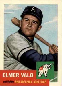 1993 TOPPS ARCHIVES - 1953 TOPPS - #122 ELMER VALO - A'S -
