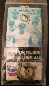 NEW: VINTAGE 2000 - FLORIDA MARLINS PIN -  PRESTON WILSON #44 - UNOPENED!! - Picture 1 of 2