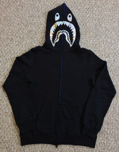 A BATHING APE (BAPE) Felpa con cappuccio e zip intera Bape Iridescent Shark