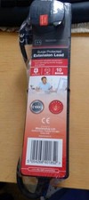 Surge Protected Extension Lead 4 Sockets, Black, by Masterplug LTD