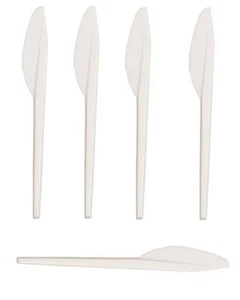 500 Plastik Messer Einweggeschirr Kunststoff weiß Party Einwegbesteck Besteck