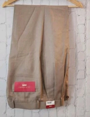 PANTALONES BEIGE PLISADOS ROJOS LOUIS RAPHAEL ROSSO PARA HOMBRE NUEVOS CON ETIQUETAS TALLA 32X32 Foto 1 de 4