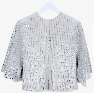ZARA : Silver Top : 2283/523 : XS : WAS: £39.99!! - Picture 1 of 2