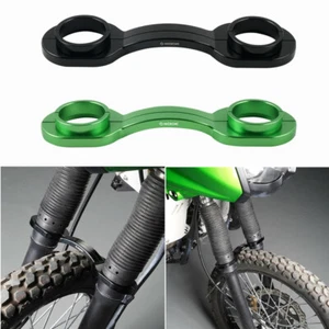 CNC Front Fork Brace Stabilizer Holder For Kawasaki KLR650 2008-2024 Aluminum - Foto 1 di 14
