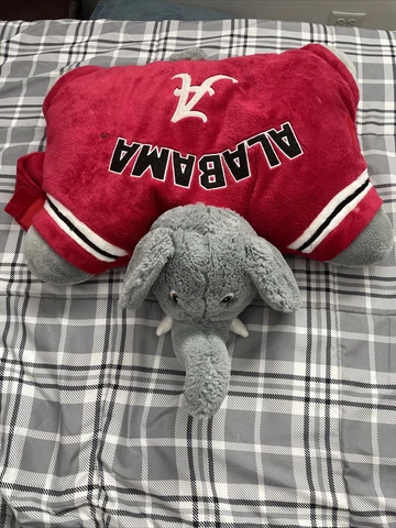 Alabama Crimson Tide Pillow Pet - Big Al Elephant Plush - Fabrique Innovations Cover