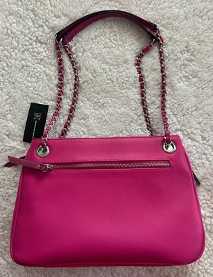 Bolso de Hombro INC International Concepts Fucsia/Plata Deliz Cadena - NUEVO Foto 1 de 4