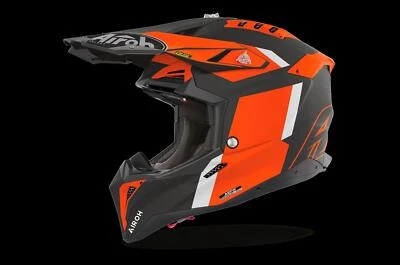 Airoh Aviator 3 Glory Orange Matt Adult MX Helmet Motocross Off-Road Enduro  - Image 1 of 3