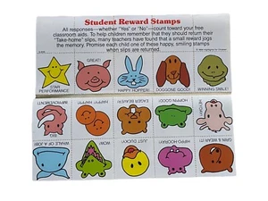 Vintage Highlights Reward Stamps 1984 For Children Magazines Teacher Classroom - Picture 1 of 1