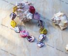 12 Mixed Colour Dyed Mother Of Pearl Shell Irregular Nuggets Beads 17-22mm E12