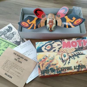 Billiken Shokai Mothra Vintage Blechspielzeug Aufzieh Klappaktion [unbenutzt] - Bild 1 von 2